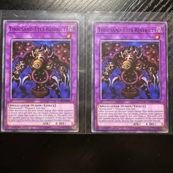 Yu-Gi-Oh Thousand-Eyes Restrict 1st Edition Common Lot(2) LED2-EN005 - Image 1