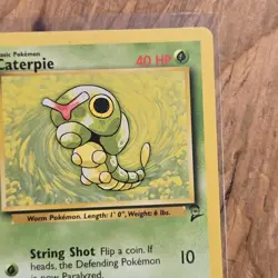 Caterpie Pokemon Card Base Set 2 68/130 LP Common Grass WOTC Vintage 2000 TCG - Image 3