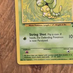 Caterpie Pokemon Card Base Set 2 68/130 LP Common Grass WOTC Vintage 2000 TCG - Image 4