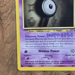 Unown I Pokemon Card Neo Discovery 68/75 LP Common Psychic WOTC Vintage 2001 TCG - Image 5