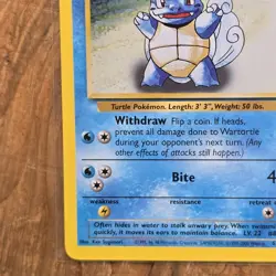Wartortle Pokemon Card Base Set 2 63/130 LP Uncommon Water WOTC Vintage 2000 TCG - Image 5