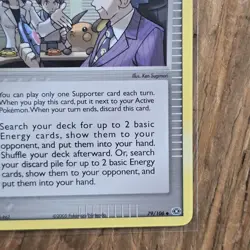 Mr. Stone's Project Trainer Card EX Emerald 79/106 LP Uncommon Supporter Pokemon - Image 4