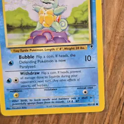 Squirtle Pokemon Card Legendary Collection 95/110 LP Common Water WOTC Vth 2002 - Image 4