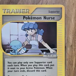 Pokemon Nurse Trainer Card Expedition 145/165 LP Uncommon Supporter WOTC Vintage - Image 3
