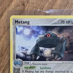 Metang Pokemon Card EX Hidden Legends 44/101 LP Uncommon Metal Ken Sugimori 2004 - Image 2