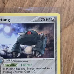 Metang Pokemon Card EX Hidden Legends 44/101 LP Uncommon Metal Ken Sugimori 2004 - Image 3