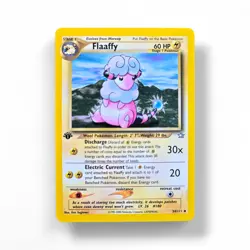 Flaaffy Pokemon Card Neo Genesis 34/111 1st Edition LP Lightning WOTC 2000 - Image 1