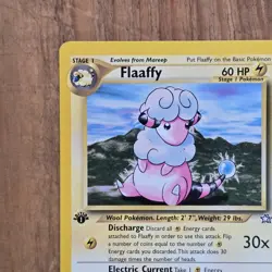Flaaffy Pokemon Card Neo Genesis 34/111 1st Edition LP Lightning WOTC 2000 - Image 3