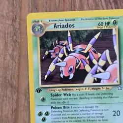Ariados Pokemon Card Neo Genesis 27/111 1st Edition NM Uncommon Grass WOTC 2000 - Image 2