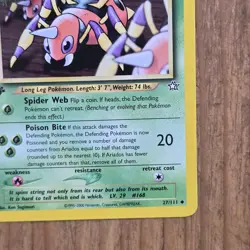 Ariados Pokemon Card Neo Genesis 27/111 1st Edition NM Uncommon Grass WOTC 2000 - Image 5
