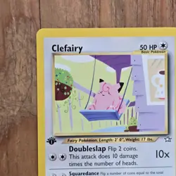 Clefairy Pokemon Card Neo Genesis 30/111 1st Edition NM Uncommon Colorless WOTC - Image 2