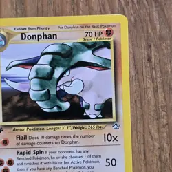 Donphan Pokemon Card Neo Genesis 21/111 NM Rare Fighting Ken Sugimori WOTC Vtg - Image 3