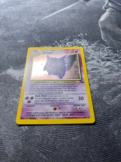 Pokemon Gengar TCG Holo Rare Unlimited Card 5/62 Fossil LP-MP - Image 5