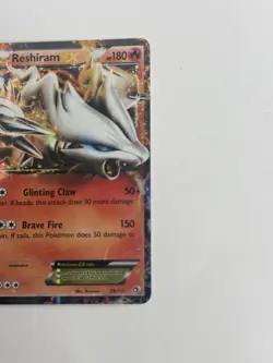 Reshiram EX Holo Pokemon Card 180 HP Black & White Series - Image 2