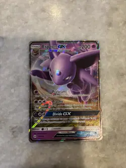 Pokemon TCG Espeon GX Holo Ultra Rare Card 2017 Sun & Moon Base Set 61/149 - Image 1