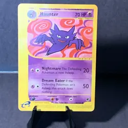 Pokemon TCG Expedition Base Set HAUNTER Unlimited 80/165 HP Rare Card VTG - Image 1
