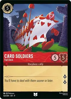 x4 Card Soldiers - Full Deck - 122/204 - Uncommon - Cold Foil Lorcana DLC09 Fabl - Image 1