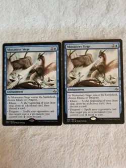 (2) MtG Magic The Gathering Monastery Siege Fate Reforged Regular - Image 1