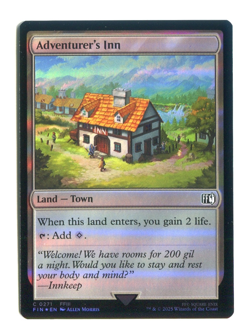Adventurer's Inn FOIL #0271 NM Final Fantasy FIN MTG Magic the Gathering - Image 1