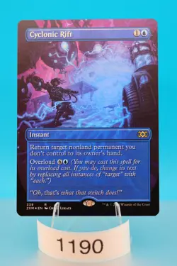 MTG Cyclonic Rift (Borderless) Double Masters Foil #339 - Image 1