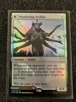 Magic The Gathering MTG - Wandering Archaic Foil - Strixhaven: School of Mages - Image 1