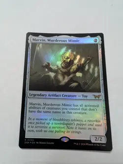 Marvin, Murderous Mimic Duskmourn: House of Horror Foil MTG Artifact Creature - Image 1