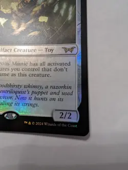 Marvin, Murderous Mimic Duskmourn: House of Horror Foil MTG Artifact Creature - Image 2