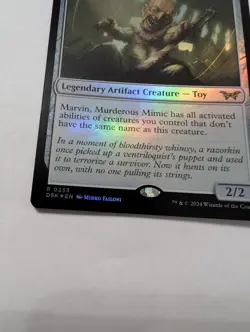 Marvin, Murderous Mimic Duskmourn: House of Horror Foil MTG Artifact Creature - Image 3