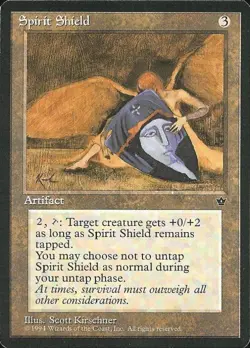 Spirit Shield - Light Play MTG Fallen Empires - Image 1