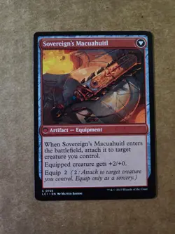MTG Lost Caverns of Ixalan Idol of the Deep King Sovereign's Macuahuitl LCI - Image 1