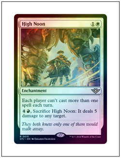 1x High Noon, Foil, Outlaws of Thunder Junction, Magic MTG NM - Image 1