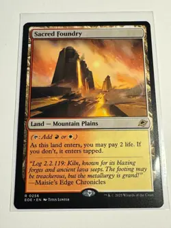 Sacred Foundry Edge of Eternities Regular Magic the Gathering MTG - Image 1