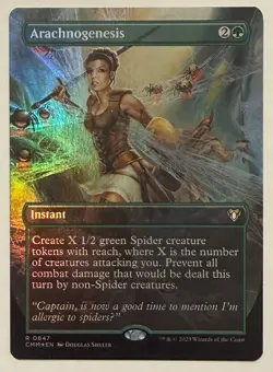 Arachnogenesis Borderless Foil - Commander Masters MTG - Image 1