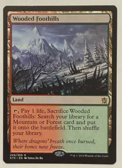 Wooded Foothills - Khans of Tarkir MTG - Image 1