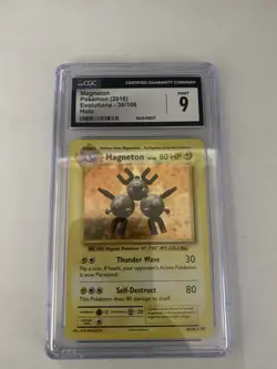 Pokemon Magneton Holo #38/108 Evolutions 2016 - CGC 9 Mint - Image 1