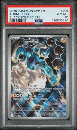 Thundurus - 209 (Pokemon Center Exclusive) 209 Sv: Scarlet & Violet Promo PSA 10 - Image 1