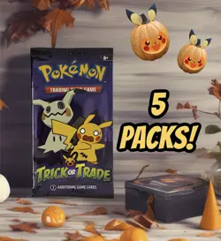 Pokemon TCG Trick or Trade Booster 5X Packs 2023 Halloween 15 CARDS! - Image 1