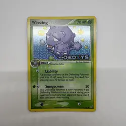 Weezing 51/107 Stamped Reverse Holo Rare Pokemon EX Deoxys 2005 Pokemon MD - Image 1
