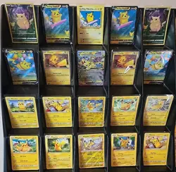 🔥Pikachu Pokemon Card Lot Of Rares For Your Collection Surfing/Tera/full Art📈 - Image 2