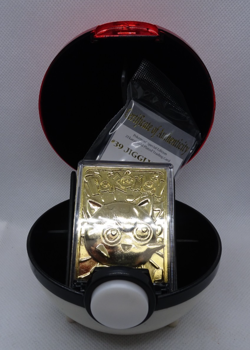 Pokemon Jigglypuff 23K Gold Plated Trading Card with Sealed COA 1999 Burger King - Image 1