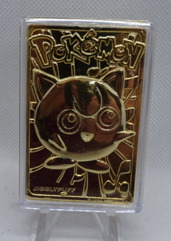 Pokemon Jigglypuff 23K Gold Plated Trading Card with Sealed COA 1999 Burger King - Image 2