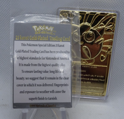 Pokemon Jigglypuff 23K Gold Plated Trading Card with Sealed COA 1999 Burger King - Image 5