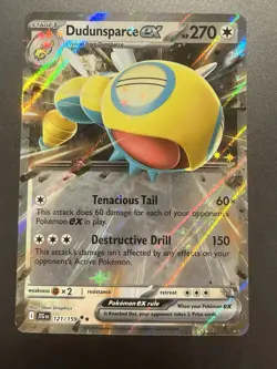 Dundunsparce ex 121/159 - 2025 Journey Together Double Rare Holo Pokemon Card NM - Image 1