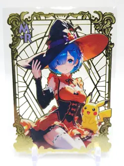 Goddess Story - Gold Metal Waifu Card - Rem - NUMBERED 003/100 - Image 1