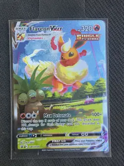 Pokemon Flareon VMAX SWSH180 Black Star Promo Full Art Holo Near Mint Card - Image 1