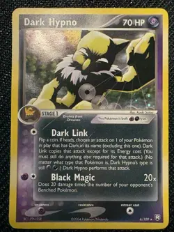 Pokemon TCG Dark Hypno Ex Team Rocket Returns 6/109 Holo Rare 2004 Card HP - Image 1