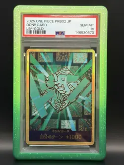 2025 One Piece PRB02 Don!! Card Lim - Gold PSA 10 - Image 1