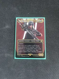 MTG Final Fantasy Noctis Prince of Lucis R0546 Borderless Surge Foil Card NM+ - Image 1