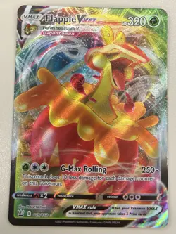 Flapple VMAX - 019/163 - Pokemon Battle Styles Sword & Shield Ultra Rare Card NM - Image 1