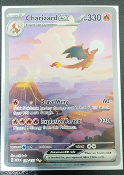 Pokemon 151 Charizard EX SIR Card 199/165 NM-M English Scarlet & Violet - Image 1